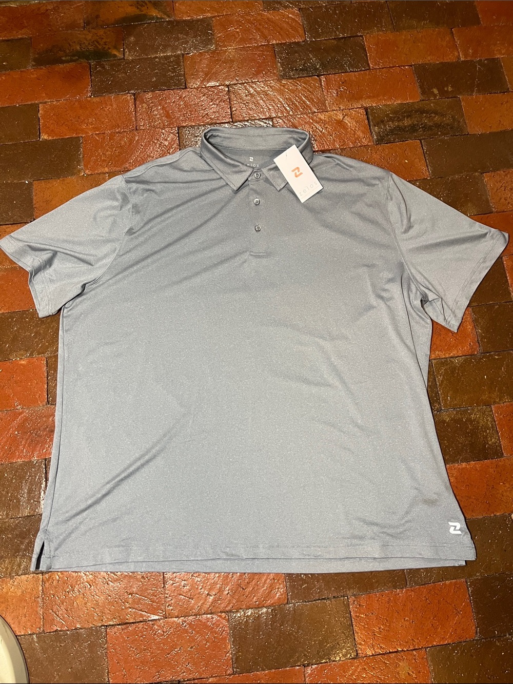 MEN XXL SHIRT POLO/zelos/ short sleeve/grey/NWT/1132